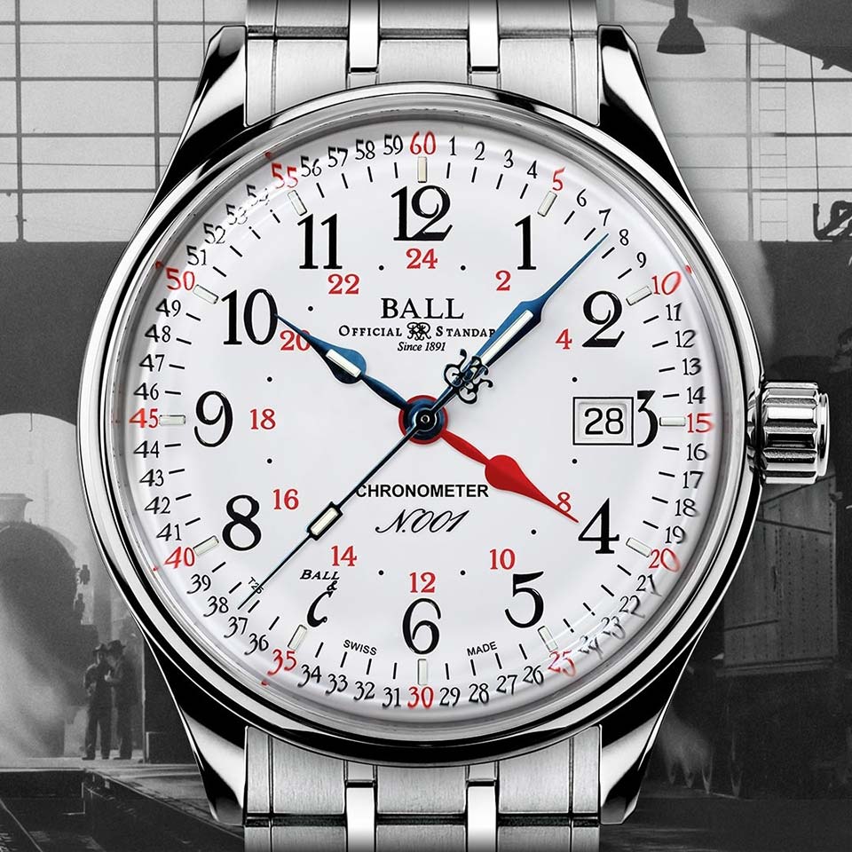  ! BALL Watch Trainmaster Standard GMT