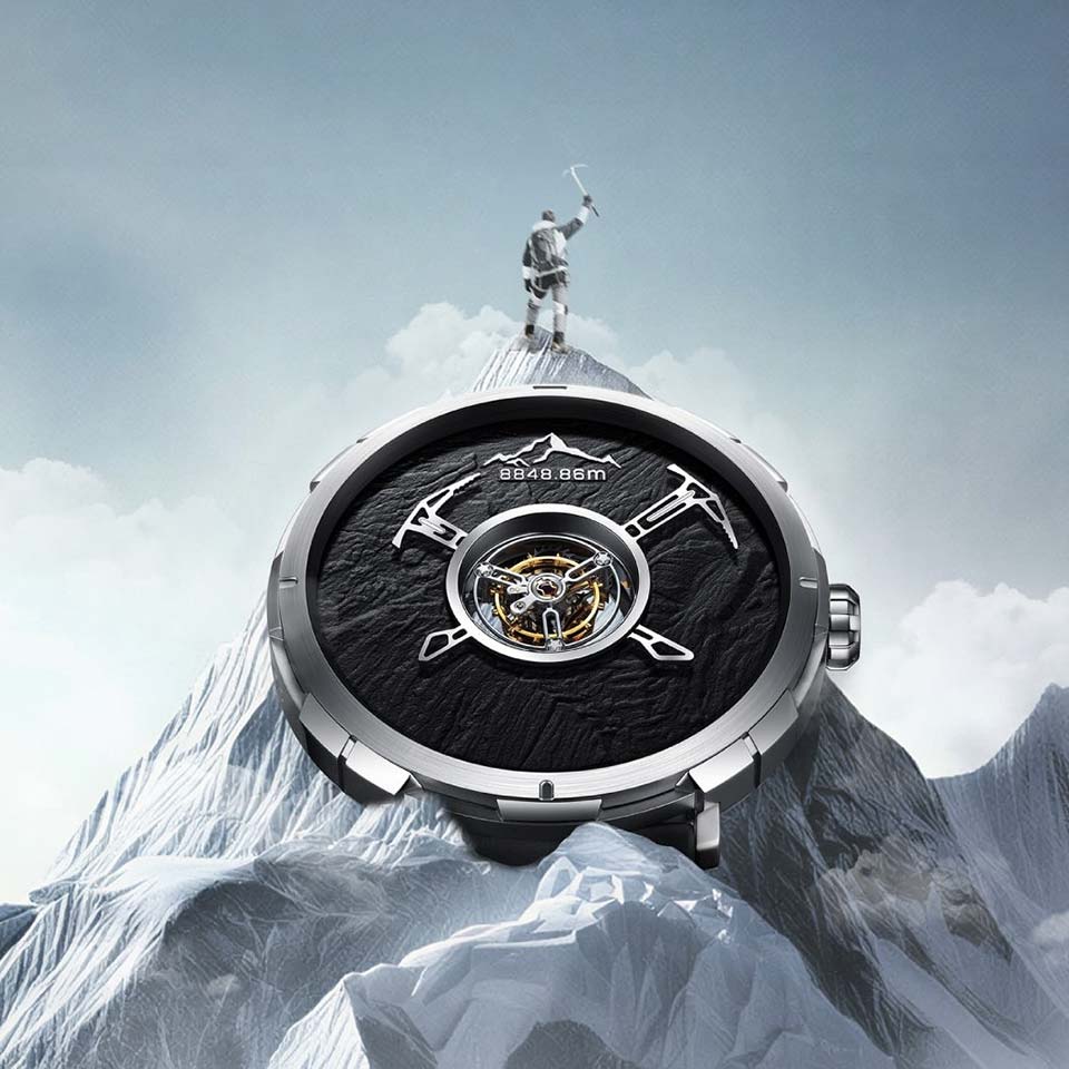 ! CIGA Design Central Tourbillon Watch Everest Summit
