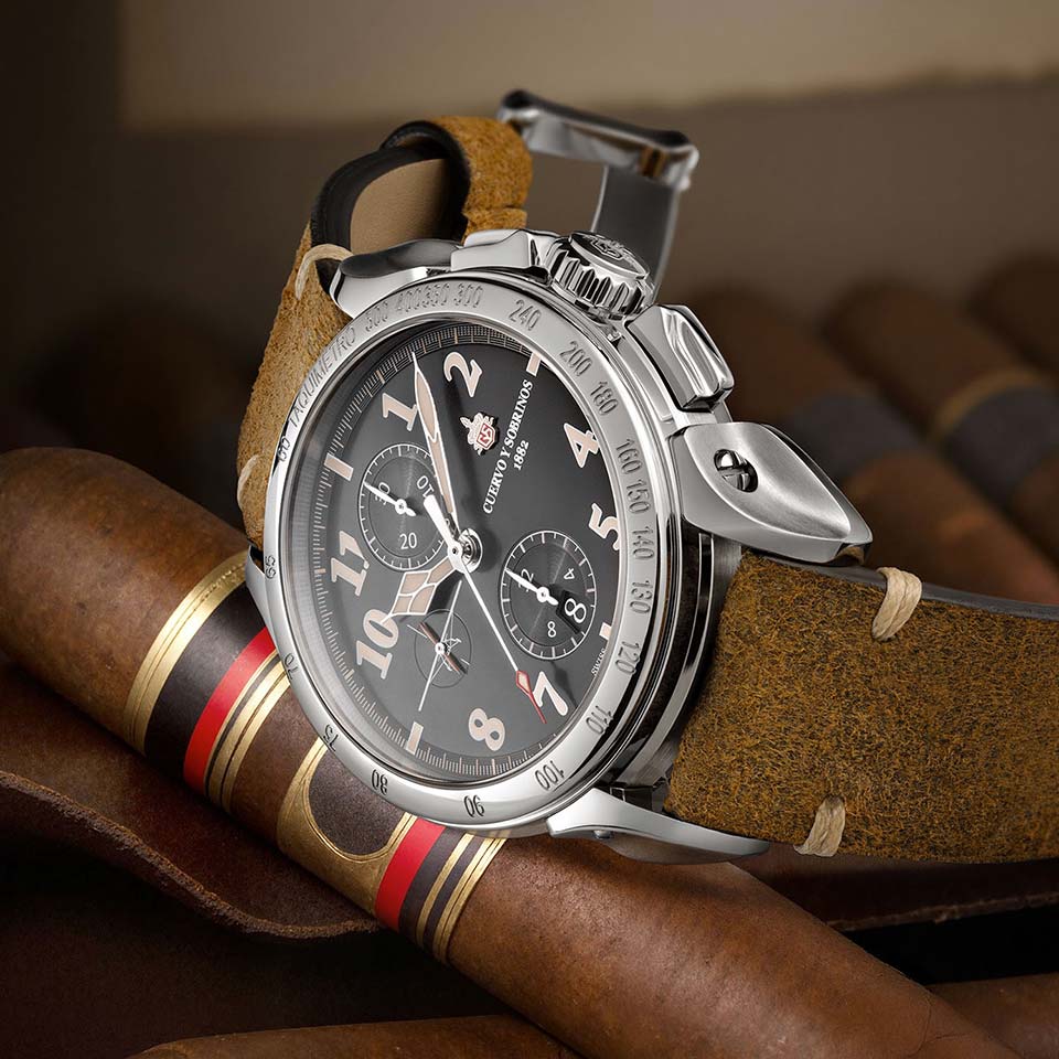 ! Cuervo y Sobrinos Chronograph Emilio Carranza