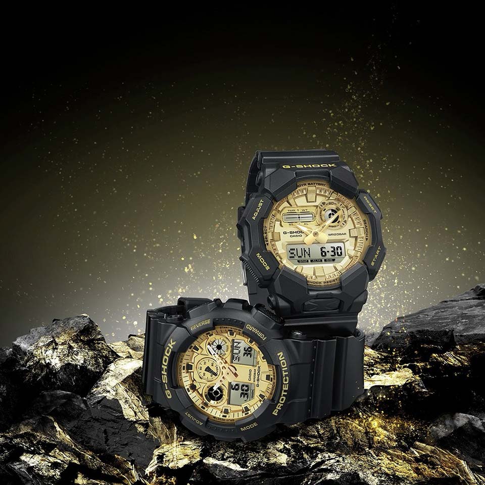 Новинка! G-SHOCK в чёрно-золотом оформлении