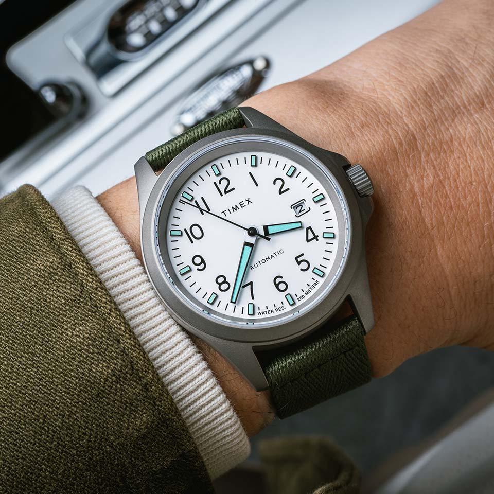  . Huckberry x Timex Titanium Automatic Field Watch
