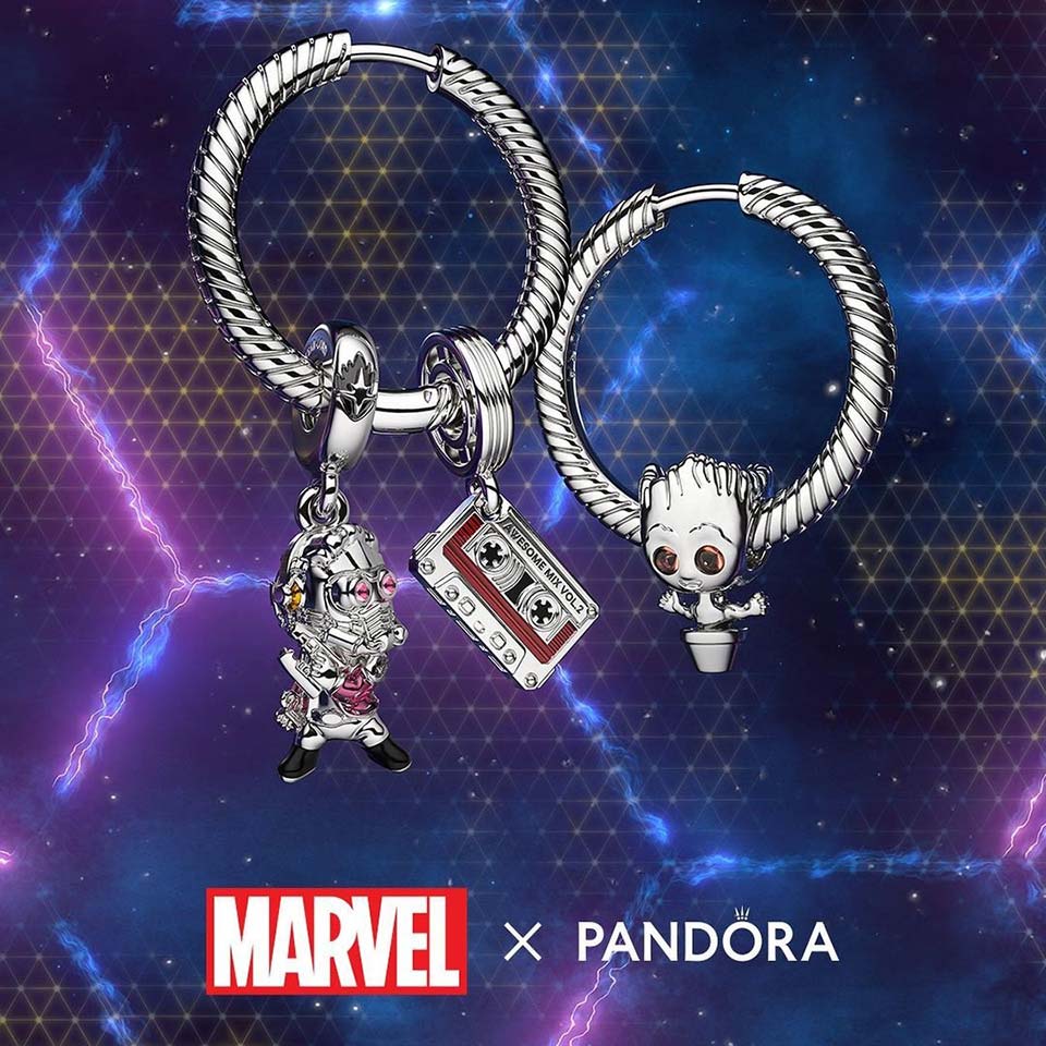 Новая коллекция Pandora x MARVEL - украшения, посвященные «Стражам Галактики »