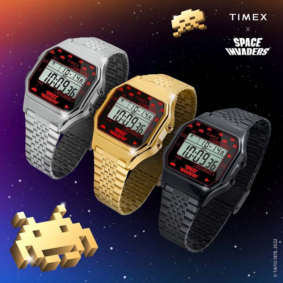 Timex x SPACE INVADERS.   -