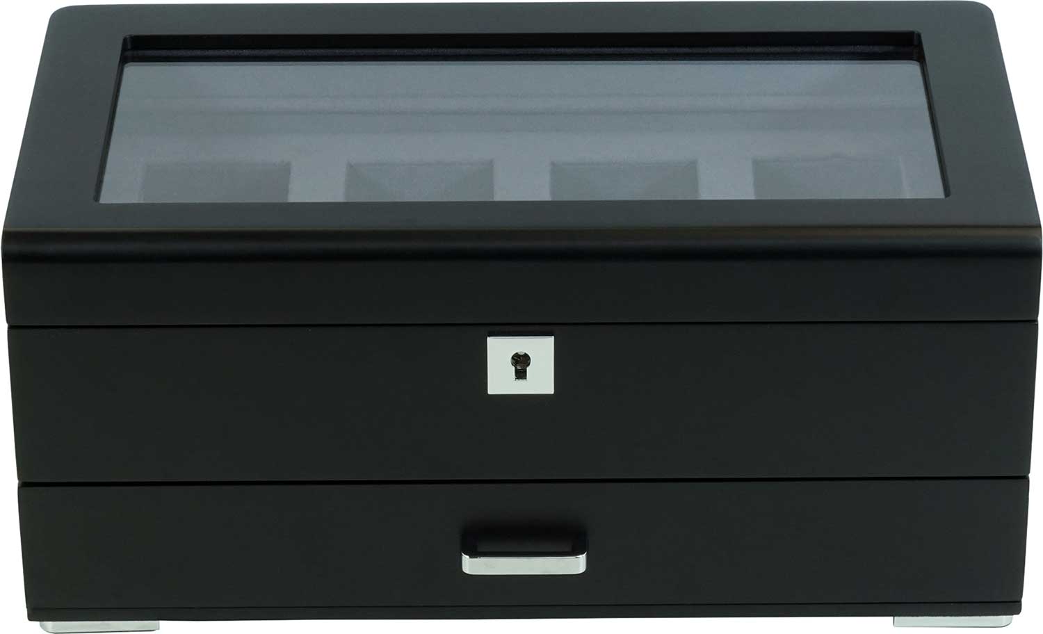 Шкатулки для часов Prestige SW-3421-4-BL-CHARCOAL