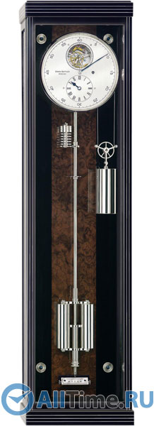 Деревянные настенные часы Erwin Sattler metallica_1735_black-walnut с маятником
