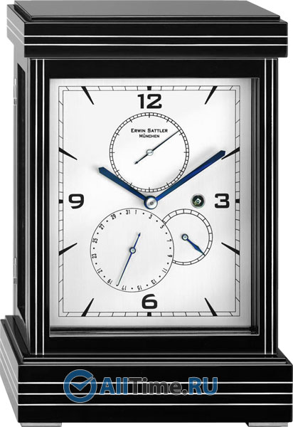 Деревянные настольные часы Erwin Sattler metrica_black