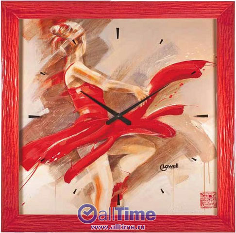 Деревянные настенные часы Lowell Low11741