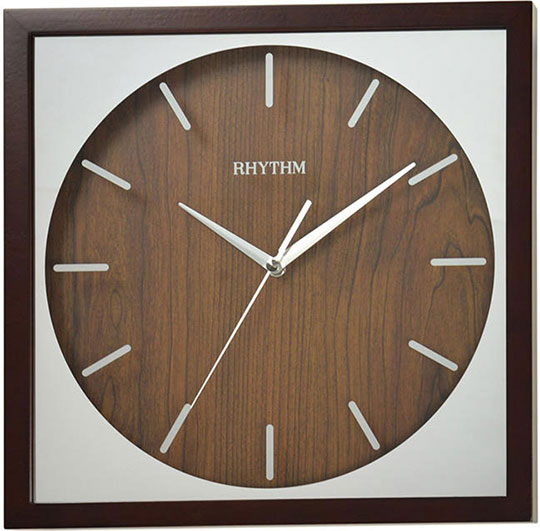 Деревянные настенные часы Rhythm CMG119NR06
