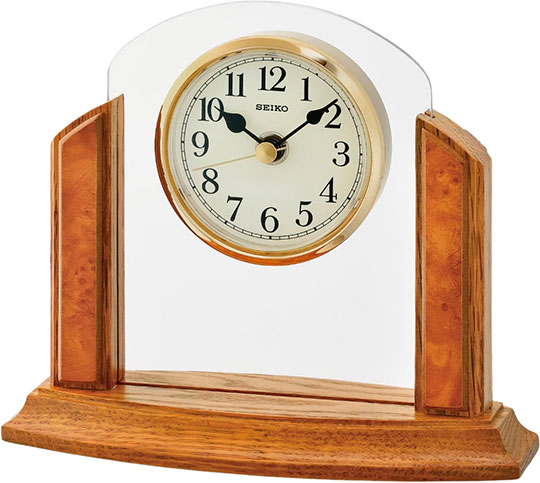 Деревянные настольные часы Seiko QXG148B