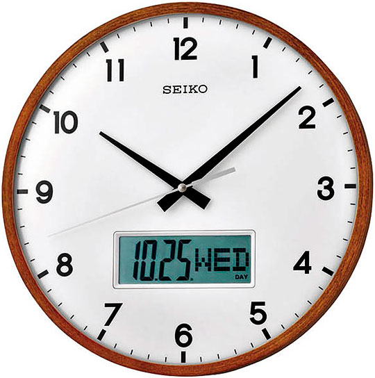 Деревянные настенные часы Seiko QXL008B
