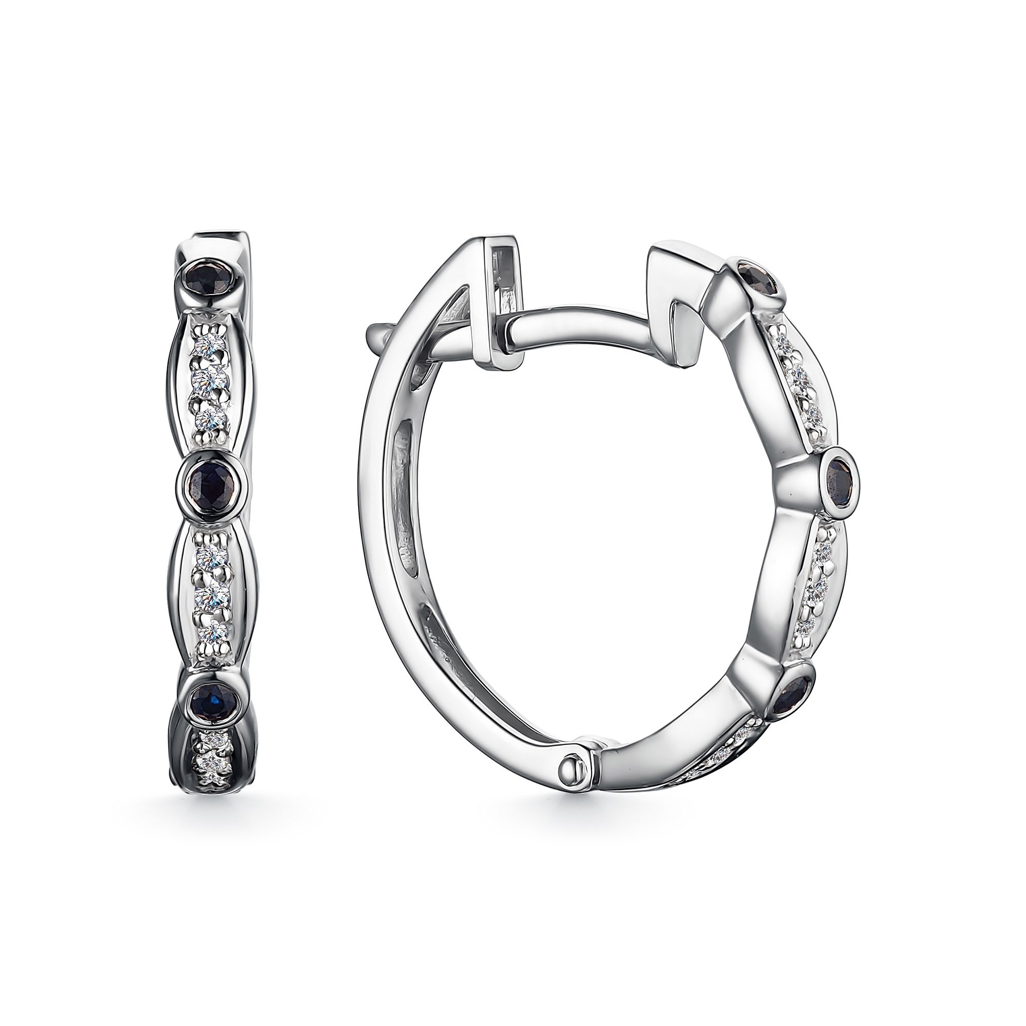 Золотые серьги-конго Алькор 24429-202