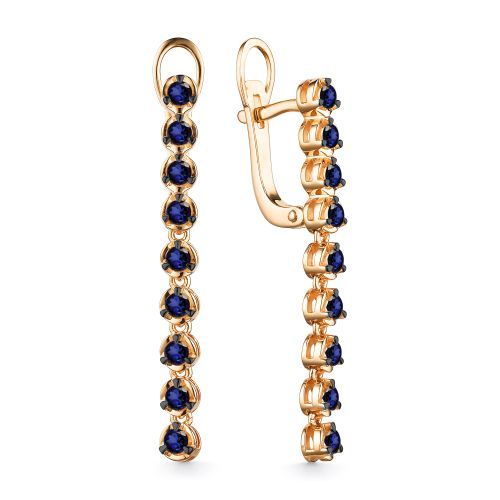 Золотые серьги Алькор 24934-102