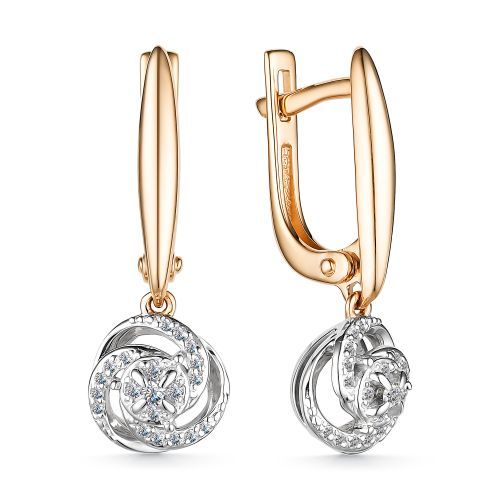 Золотые серьги Алькор 25094-100