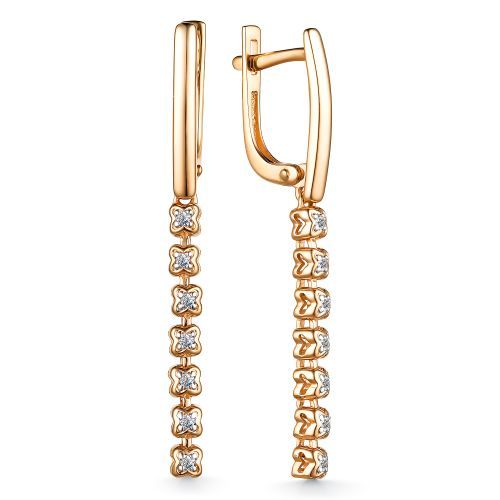 Золотые серьги Алькор 25313-100