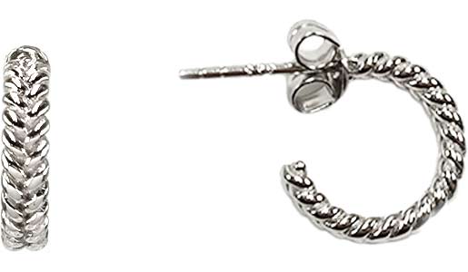 Серебряные серьги полукольца ''Косы'' Alissa C3172XEW0-W000-0-S