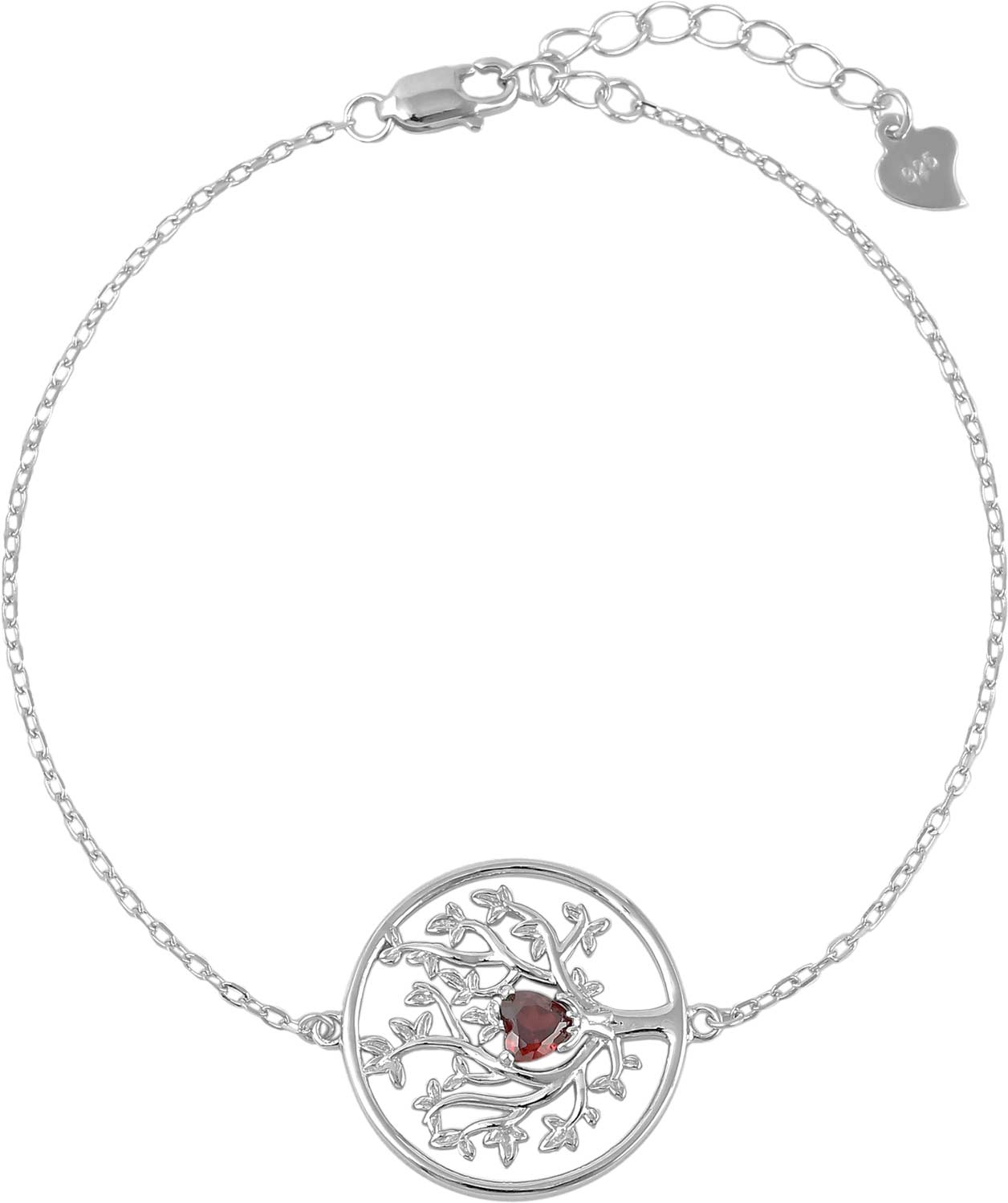 Серебряный браслет цепь Alissa CAB4024 с фианитом