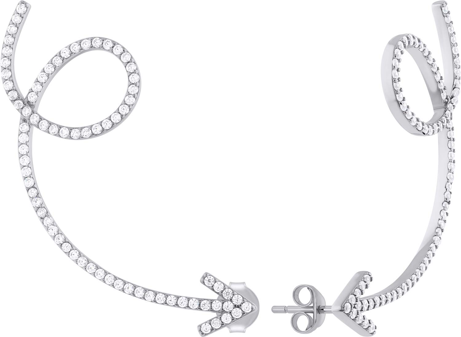 Серебряные серьги Alissa Y138002E c фианитом