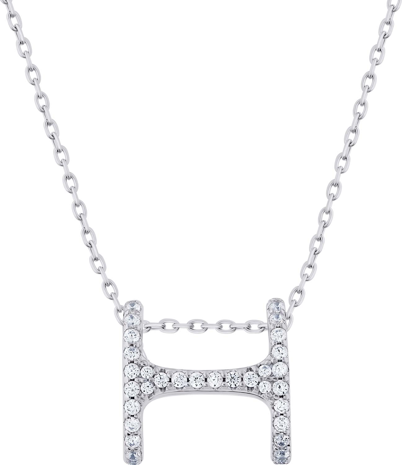 Серебряная подвеска бегунок на цепочке Alissa Y138102N с фианитами