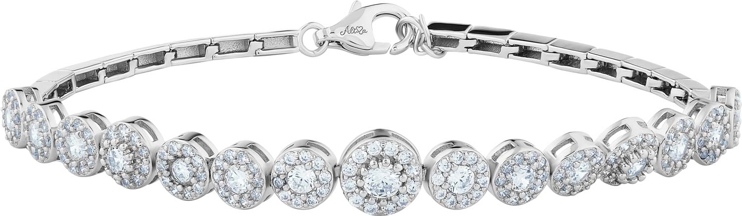 Серебряный глидерный браслет Alissa Y153301B с фианитами