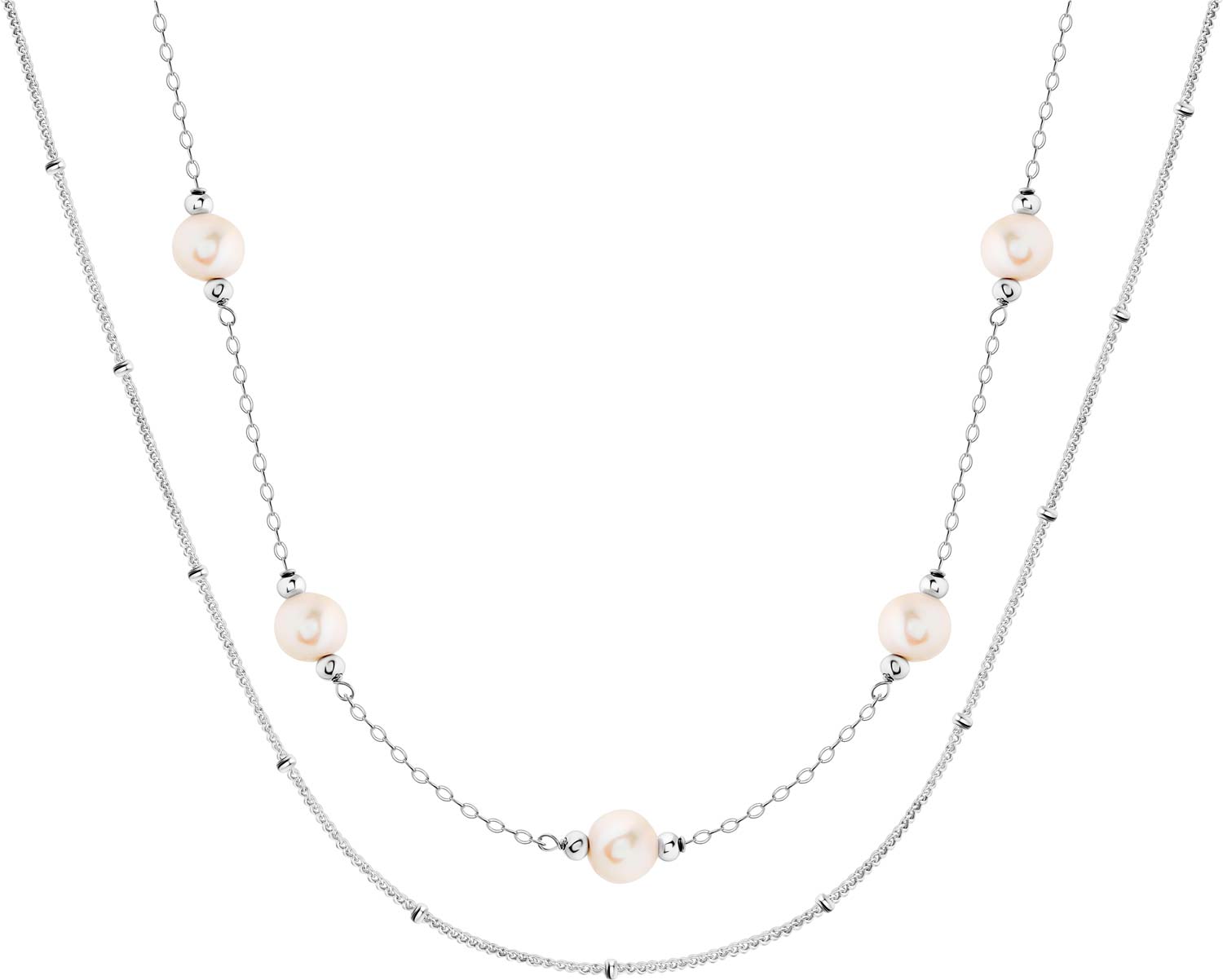 Серебряное колье Alissa Y155602N с жемчугом