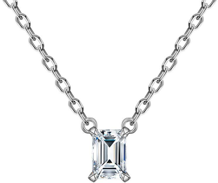 Подвеска на цепочке из белого золота ALROSA DIAMONDS 5C703211S с бриллиантом