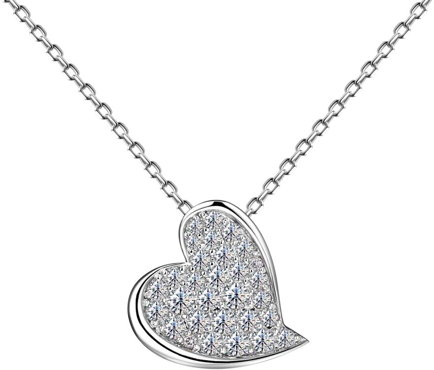 Подвеска на цепочке из белого золота ALROSA DIAMONDS 5P079H21S с бриллиантом