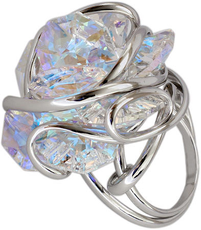 Стальное кольцо Andrea Marazzini BAGUE_DW/S_FL/AB/R с кристаллами Swarovski