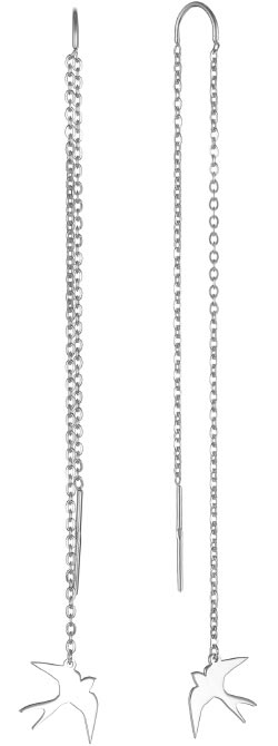 Серебряные серьги продевки АПАРТ 00022580-6