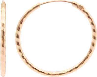 Серебряные серьги кольца конго Aquamarine 30913-S-a