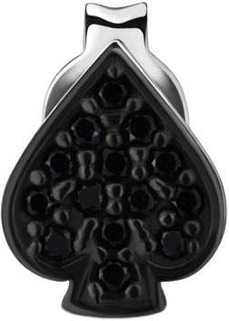 Серебряная одиночная серьга Aquamarine 46723CH-S-a с фианитами