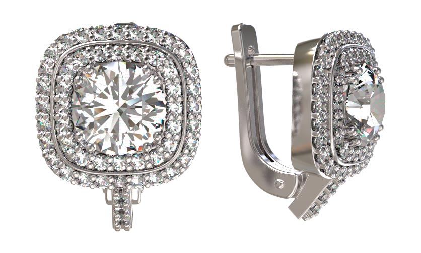 Серебряные серьги Арина 1031452-01110 с фианитами