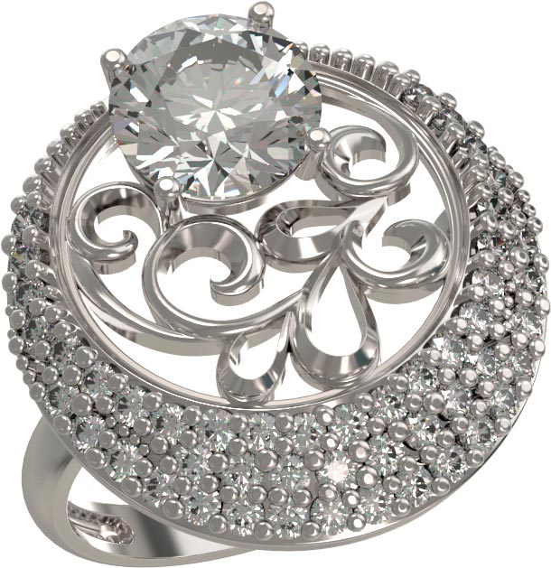 Серебряный перстень Арина 1034091-01110 с фианитами