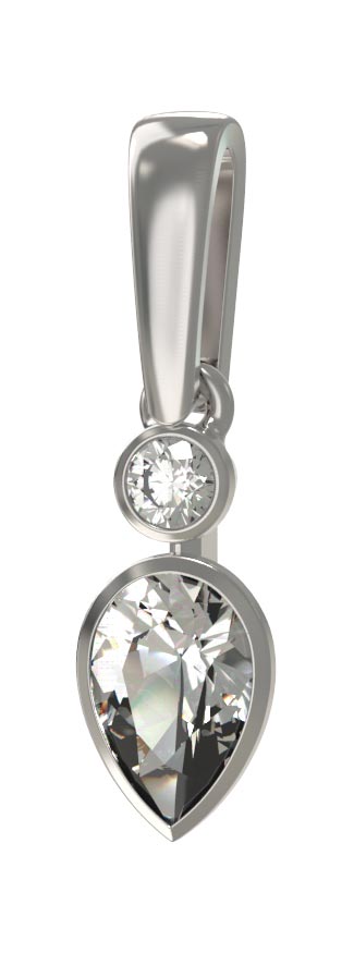 Серебряный кулон Арина 1034913-01110 c фианитами