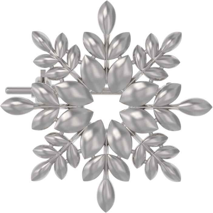 Серебряная брошь ''Снежинка'' Арина 1037834-00000