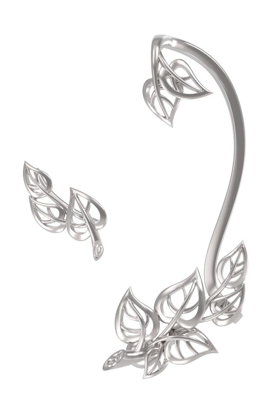 Серебряные серьги-каффы Арина 1038192-00000