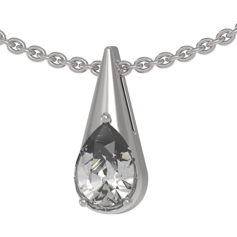 Серебряный кулон Арина 1038843-01210 c фианитом