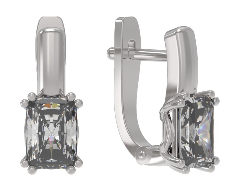 Серебряные серьги Арина 1038872-01210 c фианитами