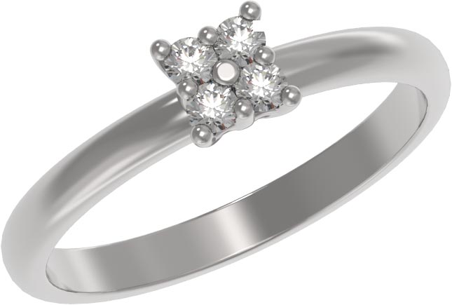 Серебряное кольцо Арина 1038951-01110 c фианитами