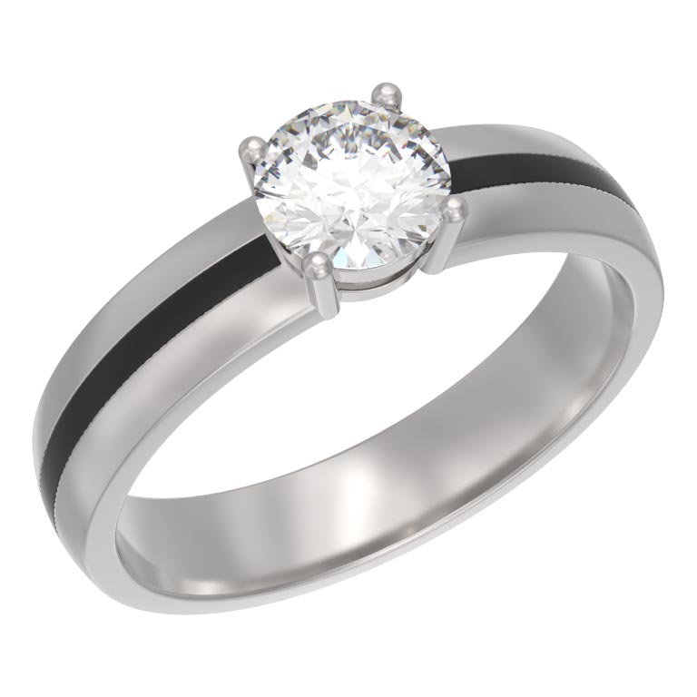 Серебряное кольцо Арина 1042711-05210 c эмалью, фианитом