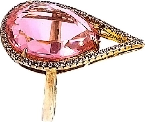 Женский серебряный перстень Art I Fact Jewellery 0126.0154-rings-nanositall-fianit с наноситаллом, фианитом