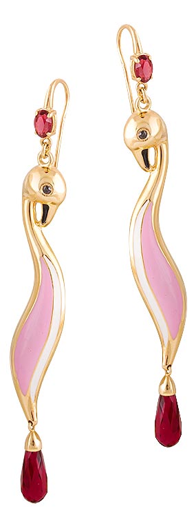 ���������� ������� ������ ''��������'' Art I Fact Jewellery 0226.0089-earrings-fianit-sitall � ���������, ������� ���������