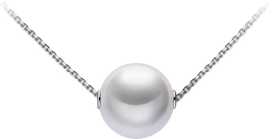 Подвеска бегунок на цепочке из белого золота ArtAuro 3145c-1/70-12-0_au с жемчугом