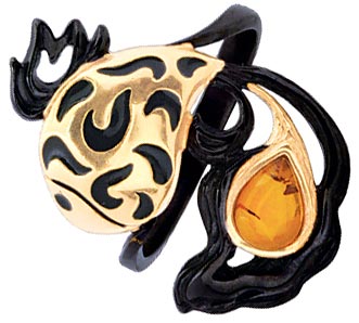 Серебряное кольцо Балтзолото АртСтудио 71161097-bz с янтарем