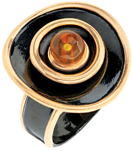 Серебряный перстень Балтзолото АртСтудио 71161316-bz c янтарем