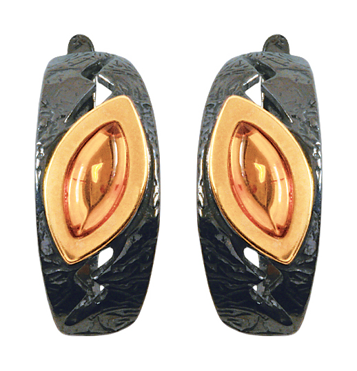 Серебряные серьги Балтзолото АртСтудио 72161065-bz c янтарем