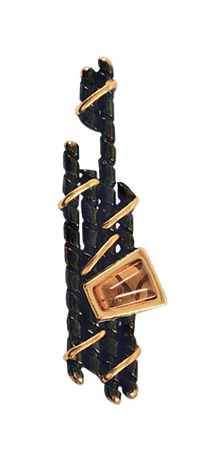 Серебряный кулон Балтзолото АртСтудио 73161033-bz c янтарем