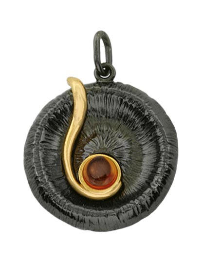 Серебряный кулон Балтзолото АртСтудио 73161051-bz c янтарем