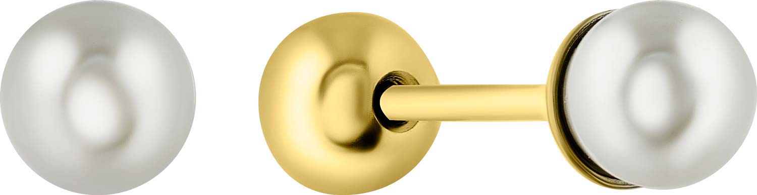 Серебряные серьги-пусеты Bamoer BSE630-BL-ucenka c жемчугом