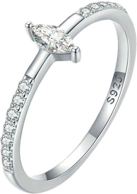 Серебряное кольцо Bamoer BSR279-ucenka c фианитом