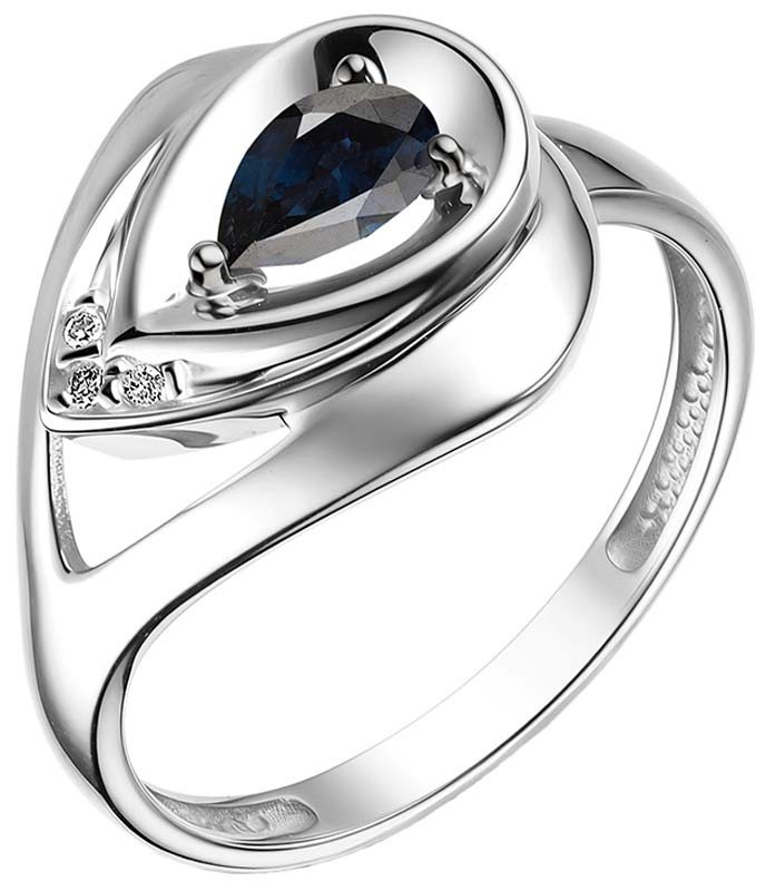 Кольцо из белого золота Bellissima Tentazione K/1082-0222 с сапфиром, бриллиантами